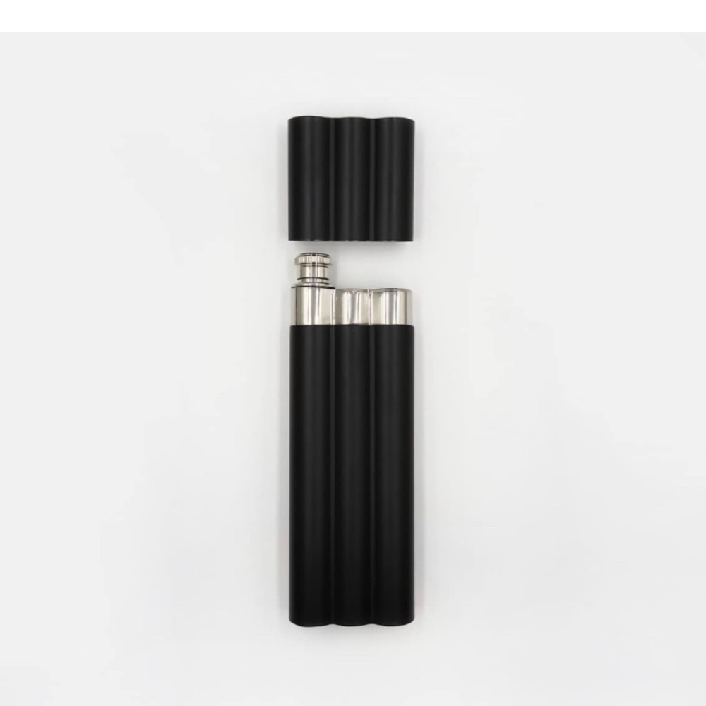 Double Cigar Holder Flask New